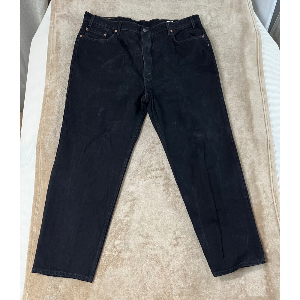 Vintage Levis 550 Relaxed Fit Jeans Men's 46(44)x30 Black Made in USA faded good